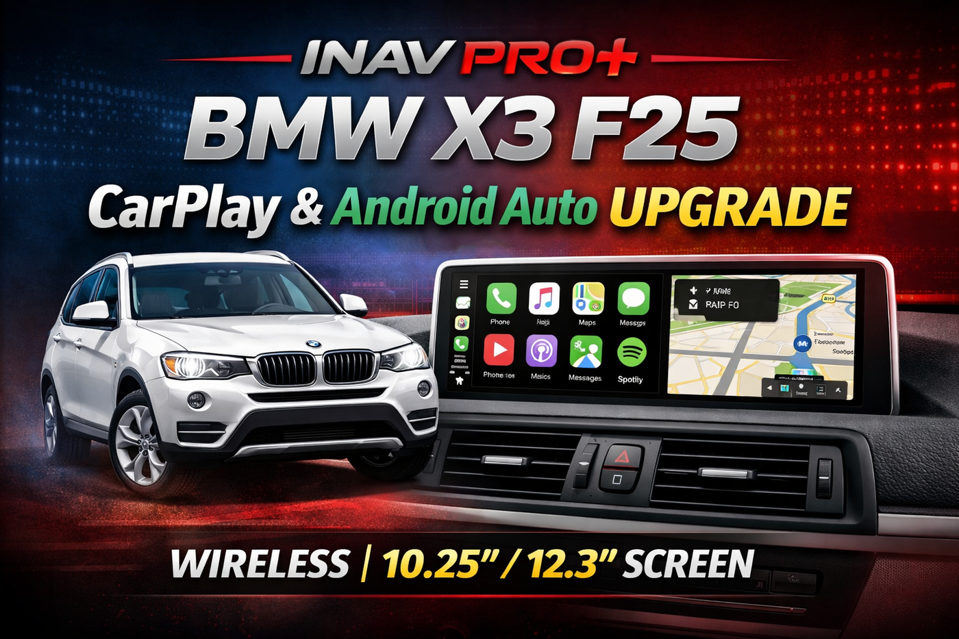 Best BMW X3 F25 Apple CarPlay & Android Auto Upgrade (2011–2017)