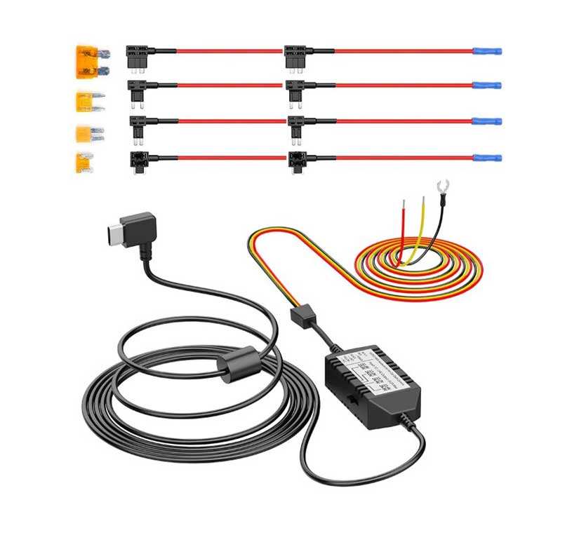 VIOFO Type-C HK4 Hardwire Kit with 8pcs Full Set Fuse for A329/A229/A119MINI2/A139/T130/WM1
