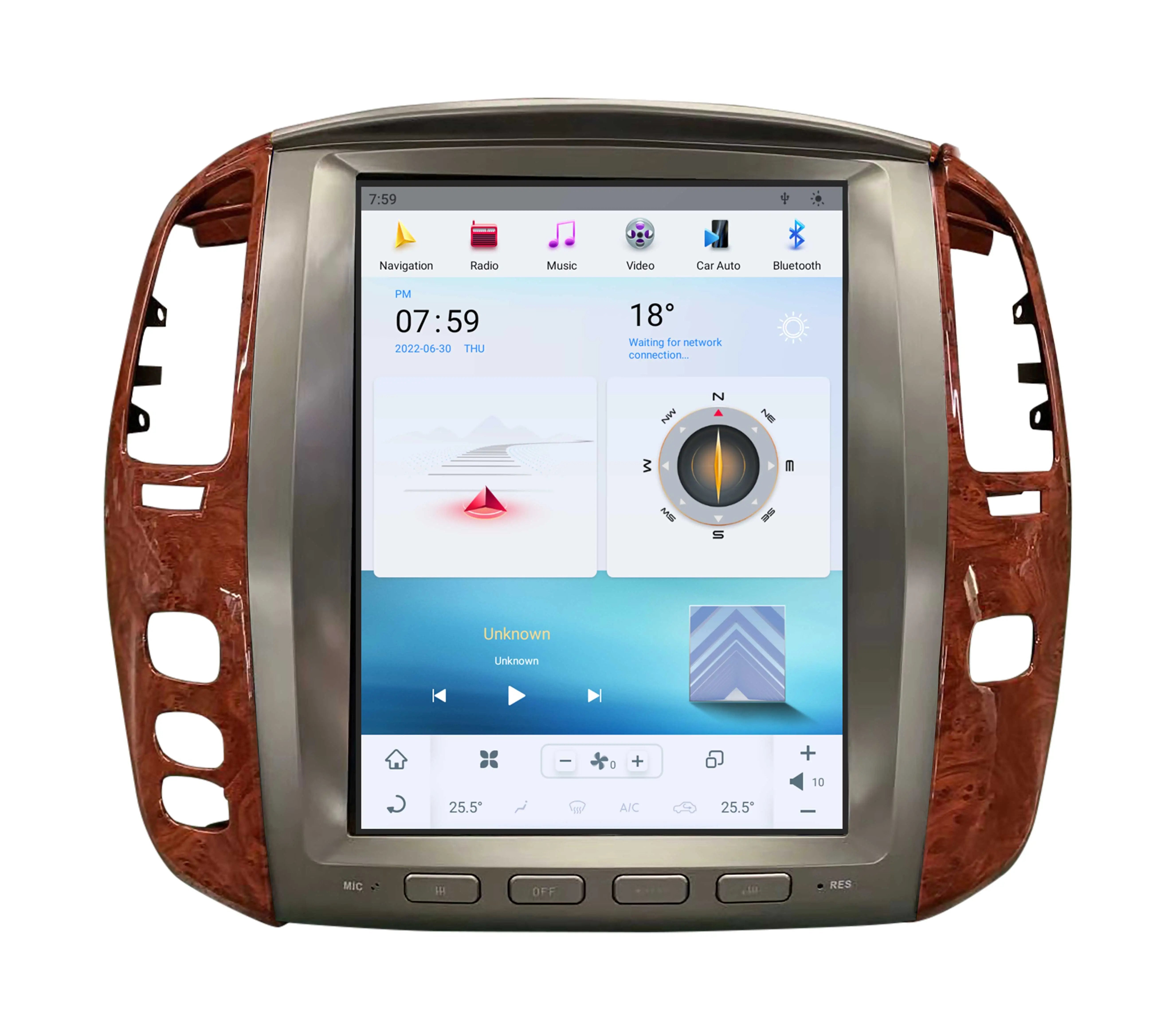 カーオーディオ R Lexus Android Screen Tesla Style Screen Radio Replacement Lexus LX 470