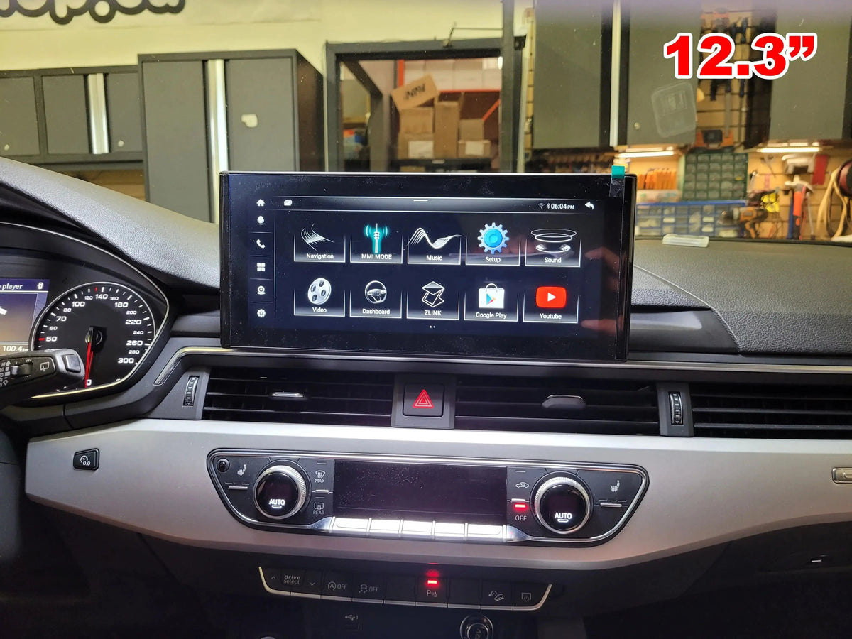 Audi Android Screen for A4 S4 RS4 | Apple CarPlay Android Auto 