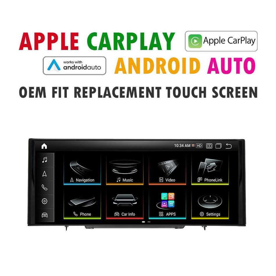 (PRO Lite) 2009 – 2016 AUDI A4 S4 RS4 (B8 / B8.5) Replacement Audi Screen | Built-in Apple CarPlay Android Auto | USB Multimedia System