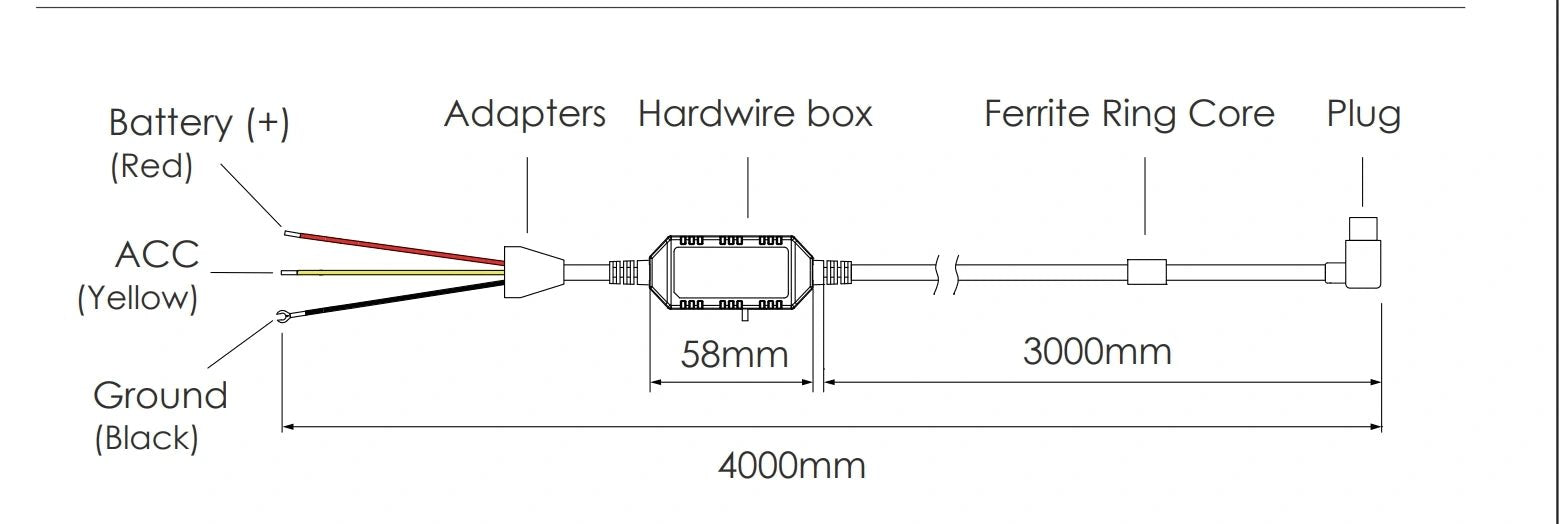 VIOFO Type-C HK4 Hardwire Kit with 8pcs Full Set Fuse for A329