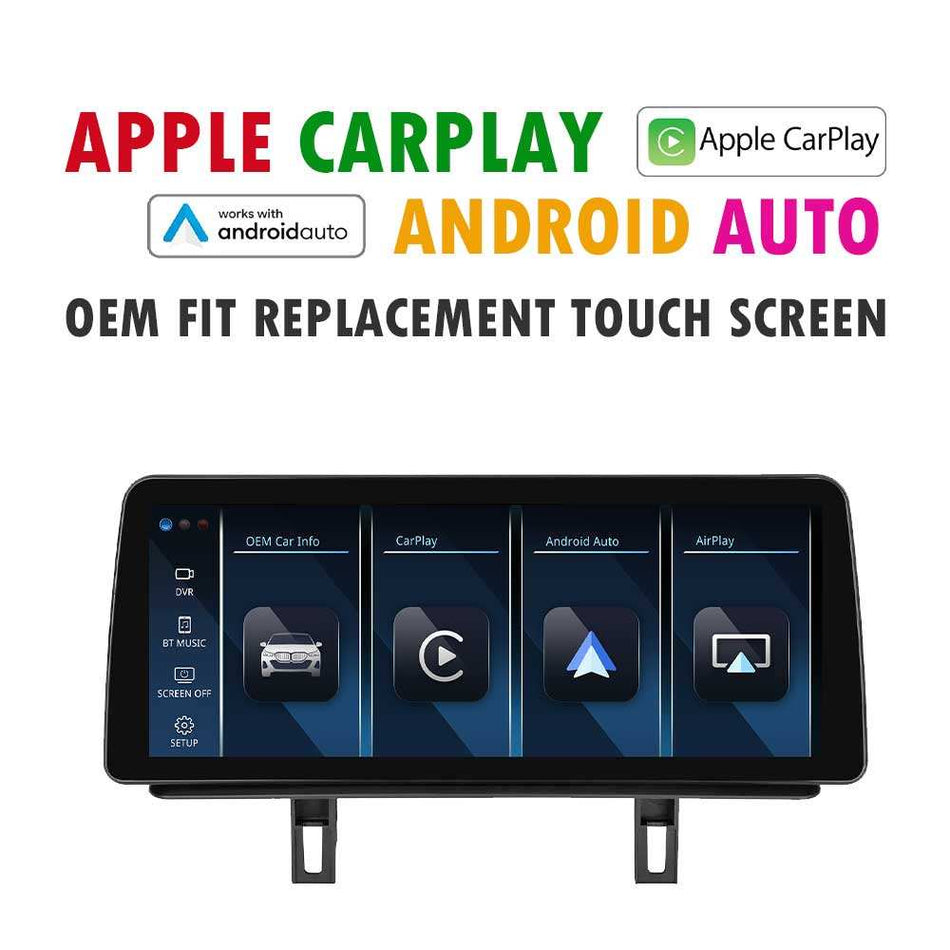 (LINUX) BMW Android Screen for 1 Series E81 E82 E87 E88 10.25″ / 12.3" BMW Screen | Built-in Apple CarPlay Android Auto | USB Multimedia System