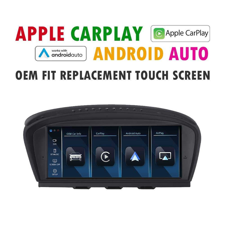 (LINUX) 2006 - 2011 BMW 3 Series E90 E91 E92 E93 Replacement 8.8″ In Dash BMW Screen | Built-in Apple CarPlay Android Auto | USB Multimedia Original CIC System