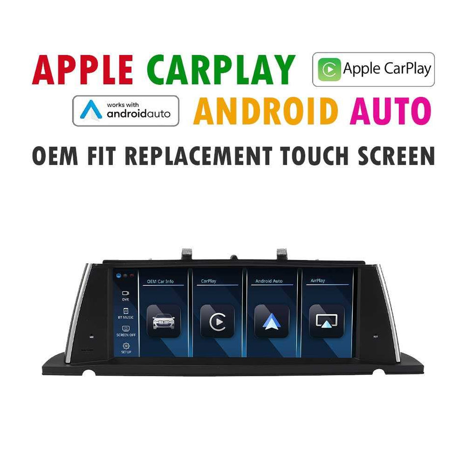 (LINUX) 2009 - 2017 BMW 5 Series F07 Replacement 10.25″ In Dash BMW Screen | Built-in Apple CarPlay Android Auto | USB Multimedia System