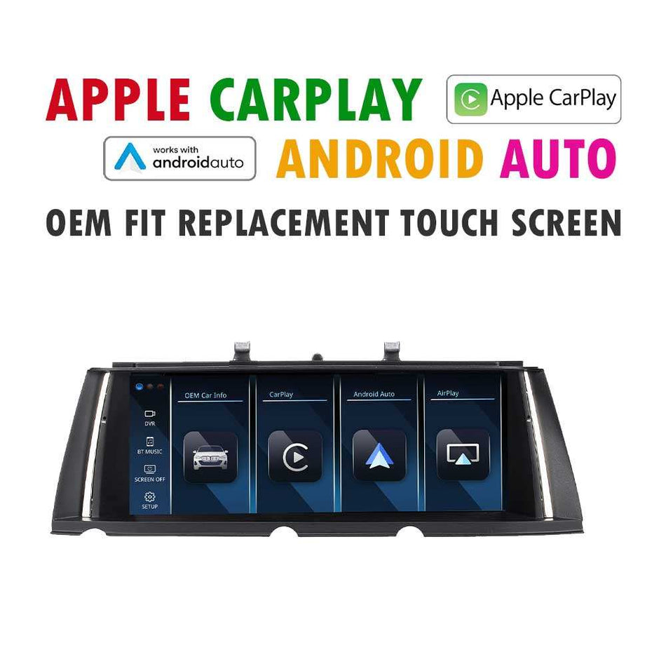 (LINUX) 2009 - 2016 BMW 7 Series F01 F02 F03 F04 Replacement 10.25″ In Dash BMW Screen | Built-in Apple CarPlay Android Auto | USB Multimedia System