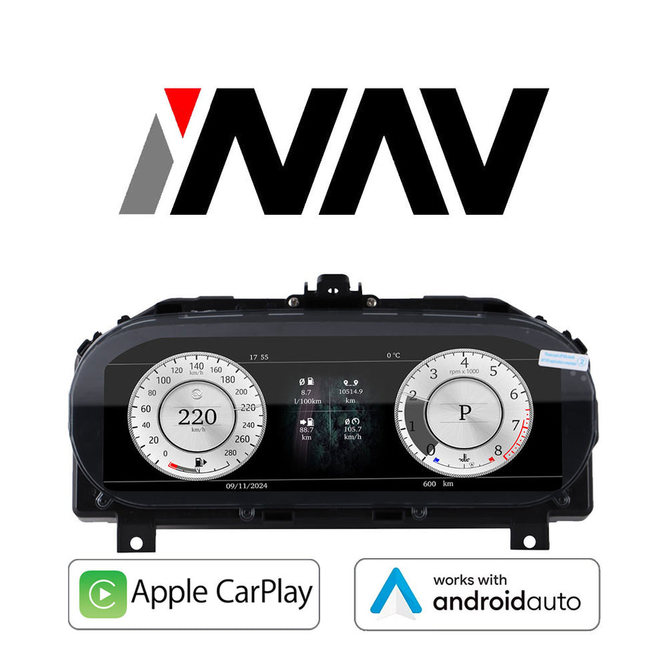 2015 - 2020 Jaguar F-Type OEM FIT Digital Dashboard Gauge Cluster with Built-in Apple CarPlay / Android Auto