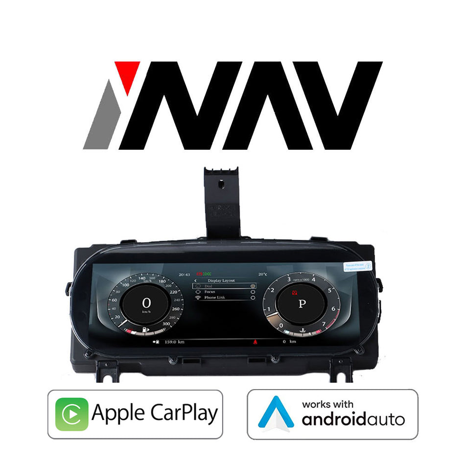 2016 - 2019 Jaguar XE / F-Pace OEM FIT Digital Dashboard Gauge Cluster with Built-in Apple CarPlay / Android Auto