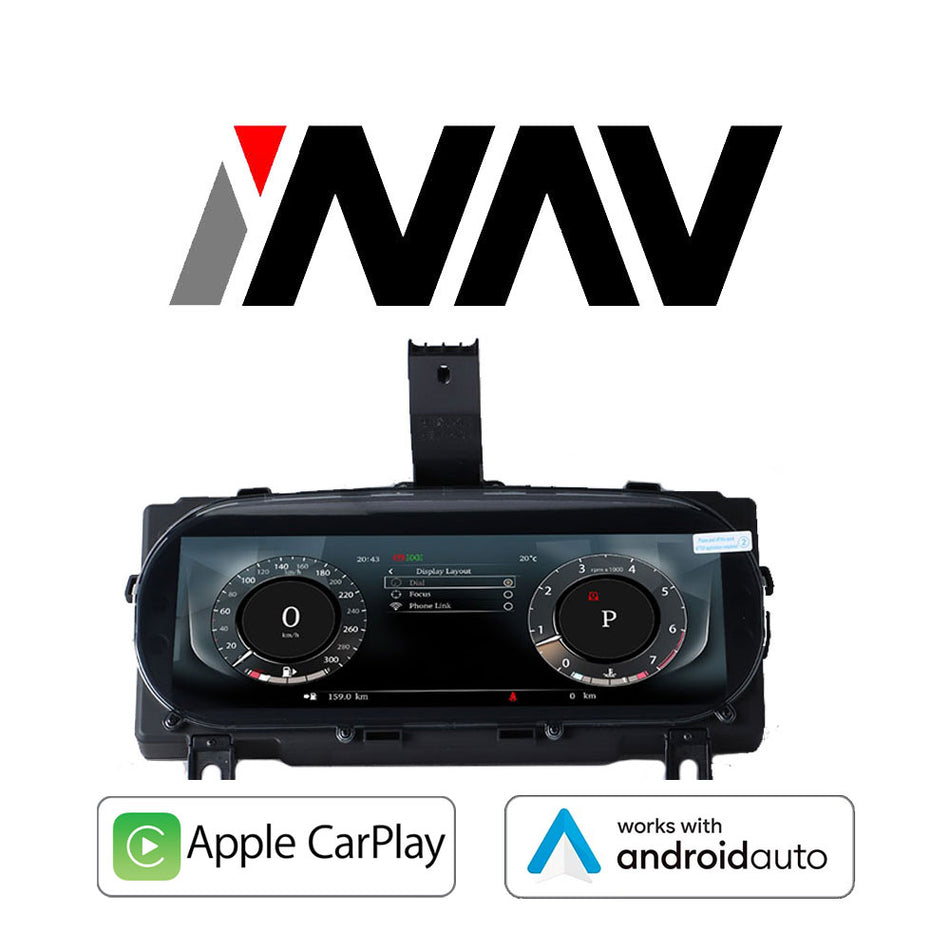 2016 - 2019 Jaguar XF / XFL OEM FIT Digital Dashboard Gauge Cluster with Built-in Apple CarPlay / Android Auto