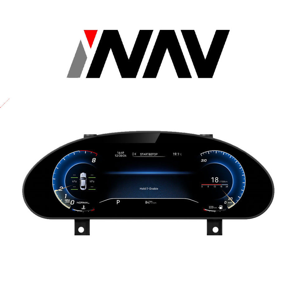 (PRO) 2007 - 2015 Maserati GT OEM FIT Digital Dashboard Gauge Cluster