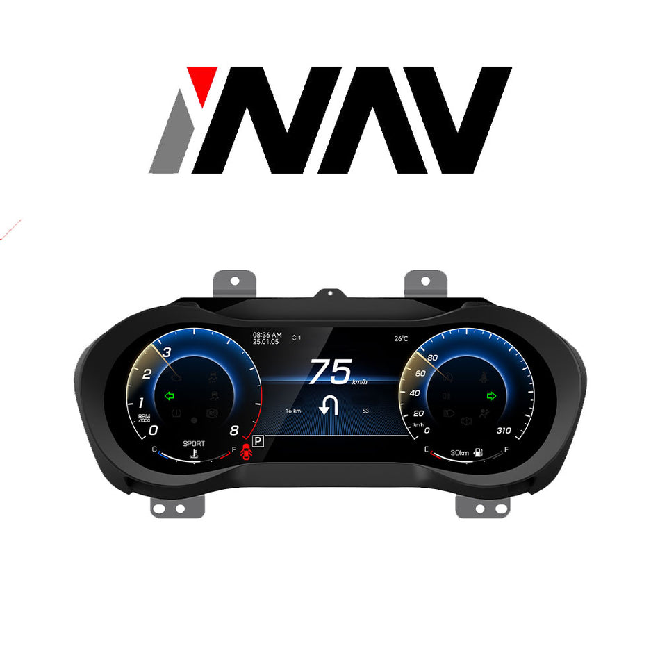 (PRO) 2021 - 2023 Maserati Ghibli OEM FIT Digital Dashboard Gauge Cluster