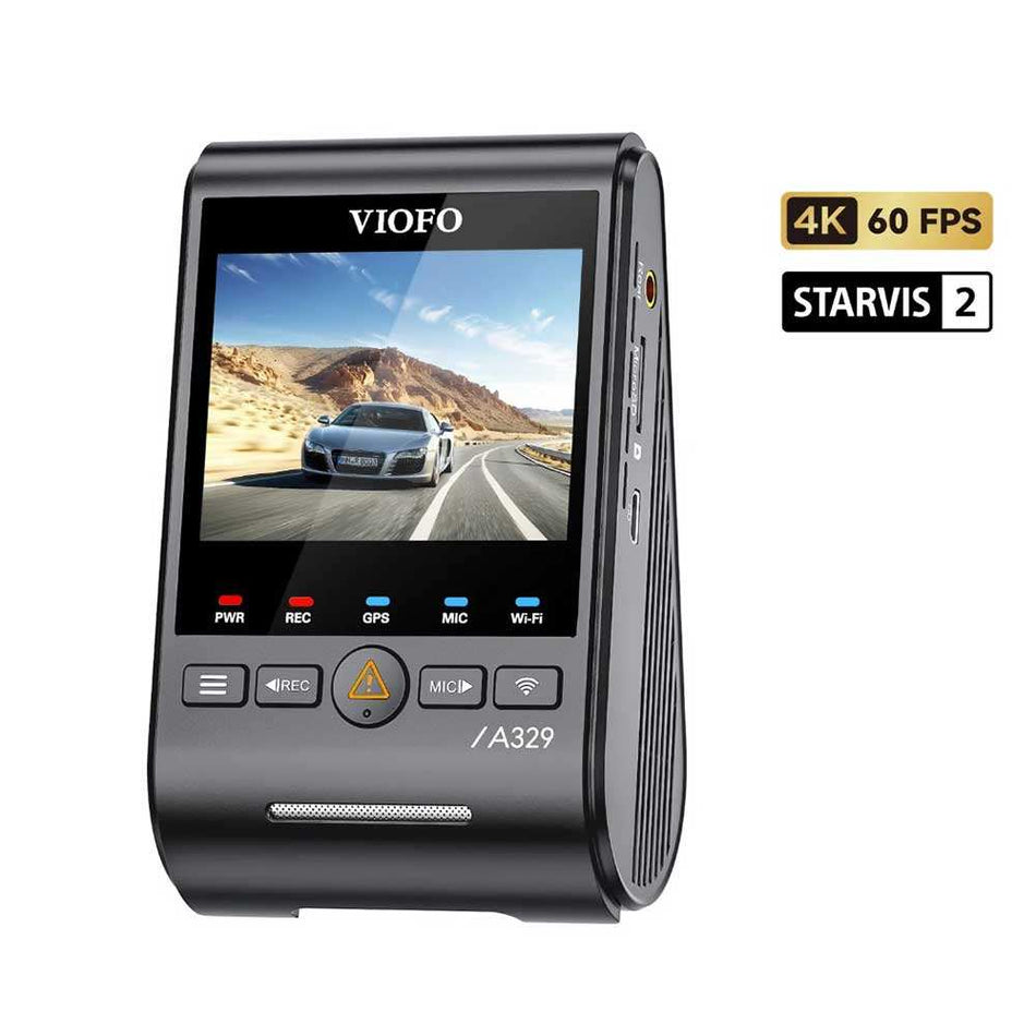 VIOFO A329 1CH Front 4K 60FPS GPS Wi-Fi 6 Dash Cam HDR with Sony STARVIS 2 Sensor Support SSD Storage